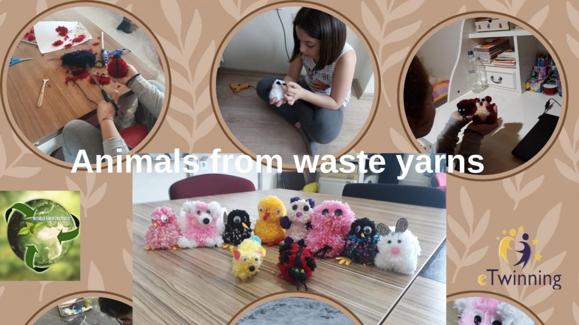 Animals From Waste Yarns 